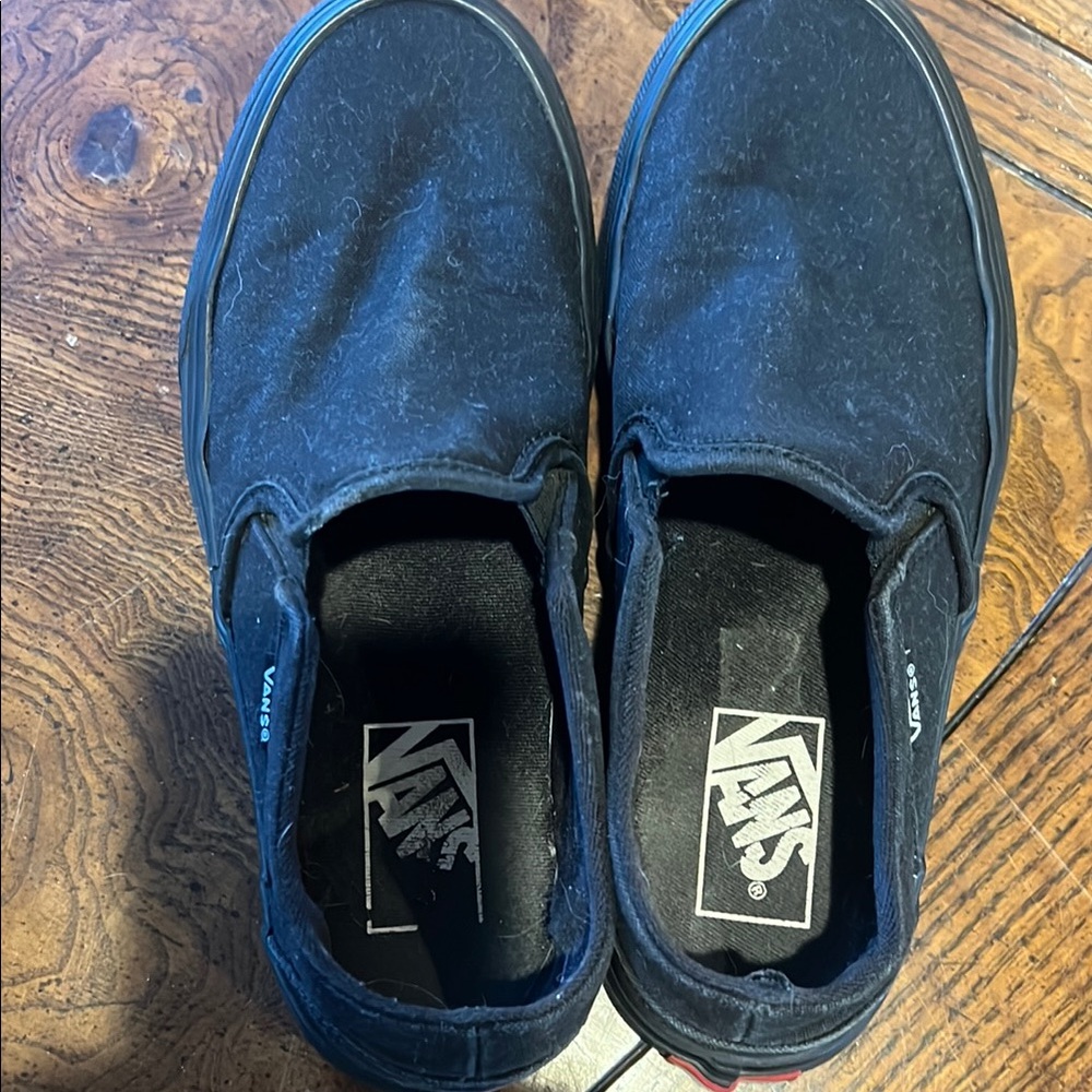 Vans Men's Black Slip-On Shoes size 7